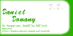 daniel domany business card